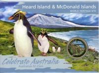Image 1 for 2010 Celebrate Australia Coloured Uncirculated $1 - Heard Island & McDonald Islands