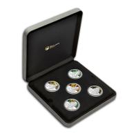 Image 2 for 2010 Tanks of World War II 5 Coin Coloured Silver Coin Set