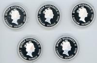 Image 3 for 2010 Tuvalu 1oz Coloured Silver Five Coin Set - Great River Journeys
