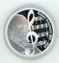 Image 2 for 2010 Tuvalu Great Composers 1oz Silver Proof - Robert Schumann