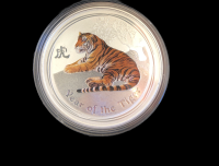 Image 2 for 2010 Australian 1oz Coloured Year of the Tiger