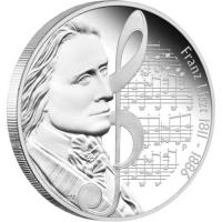 Image 2 for 2011 Tuvalu Great Composers 1oz Silver Proof - Franz Liszt