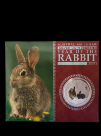 Image 3 for 2011 Australian 1oz Coloured Year of the Rabbit