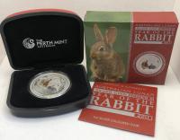 Image 1 for 2011 Australian 1oz Coloured Year of the Rabbit