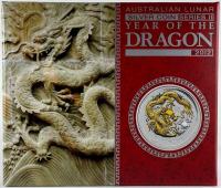 Image 1 for 2012 Year of the Dragon 1oz Gilded Edition