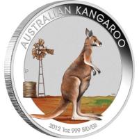 Image 2 for 2012 Australian 1oz Coloured Silver Kangaroo - Beijing Coin Expo
