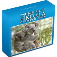Image 1 for 2012 1oz Silver Koala High Relief