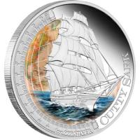 Image 2 for 2012 Tuvalu Coloured 1oz Silver Proof Ships That Changed the World - Cutty Shark 