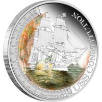 Image 2 for 2012 Tuvalu Coloured 1oz Silver Proof Ships That Changed the World - USS Constitution