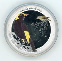 Image 2 for 2013 Australian Half oz Coloured Silver Proof Birds of Australia - Regent Bowerbird