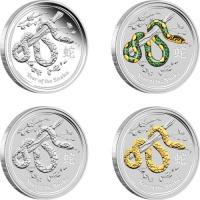 Image 2 for 2013 Year of the Snake Four Coin Set
