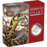 Image 1 for 2013 Australian Lunar Series II Year of the Snake 5oz Silver Proof Coin