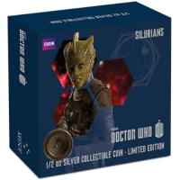 Image 2 for 2014 Doctor Who Monsters – Silurians Half oz Coloured Silver Proof Coin