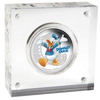 Image 3 for 2014 Nuie Limited Edition 1oz Coloured Silver Coin - 80th Anniversary of Donald Duck