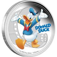 Image 2 for 2014 Nuie Limited Edition 1oz Coloured Silver Coin - 80th Anniversary of Donald Duck