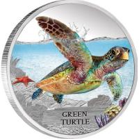 Image 2 for 2014 Tuvalu Endangered Series - Green Turtle