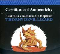 Image 4 for 2014 Tuvalu 1oz Coloured Silver Proof Coin Australia's Remarkable Reptiles- Thorny Devil Lizard