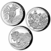 Image 2 for 2014 Australian High Relief Silver Proof Three Coin Collection
