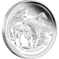 Image 2 for 2014 Australian Lunar Series II Year of the Horse 5oz Silver Proof Coin