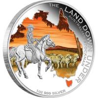 Image 2 for 2014 The Land Down Under 1oz Coloured Silver Proof - Australian Stockman