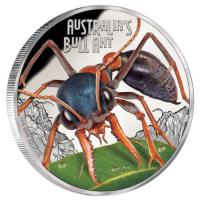 Image 1 for 2015 Tuvalu Australian Bull Ant 1oz Coloured Silver Proof