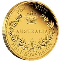 Image 1 for 2015 Australian Perth Mint Proof Gold Half Sovereign
