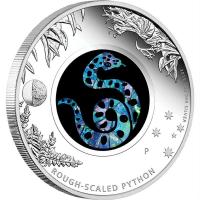 Image 2 for 2015 Opal Series 1oz Silver Coin - The Rough Scaled Python
