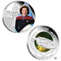 Image 2 for 2015 Star Trek Captain Kathryn Janeway and Voyager Two coin set