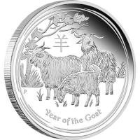 Image 2 for 2015 Australian Half oz Silver Proof Coin - Year of the Goat
