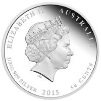 Image 4 for 2015 Australian Half oz Silver Proof Coin - Year of the Goat