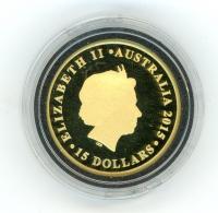 Image 2 for 2015 Australian Perth Mint Proof Gold Half Sovereign in Capsule only