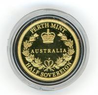 Image 1 for 2015 Australian Perth Mint Proof Gold Half Sovereign in Capsule only
