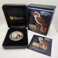 Image 1 for 2016 1oz Coloured Silver Kookaburra - Special Issue for World Money Fair