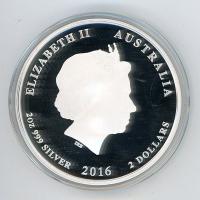 Image 3 for 2016 2oz Coloured Silver Proof Coin ANDA Perth Coin - Australian Lunar Series II Year of the Monkey