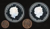 Image 3 for 2016 50th Anniversary of Australian Decimal Currency Silver One And Two Cent Set