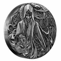Image 2 for 2016 Tuvalu Norse Gods 2oz Antiqued Silver Coin - Loki