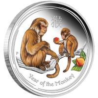 Image 2 for 2016 2oz Coloured Silver Proof Coin ANDA Perth Coin - Australian Lunar Series II Year of the Monkey