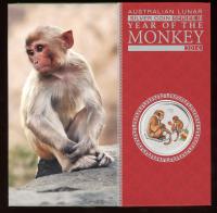 Image 4 for 2016 One Kilo Year of the Monkey Coloured Coin with Cognac Diamond Eye