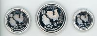 Image 2 for 2017 Australian Lunar Series II Year of the Rooster 3 Coin Proof Set