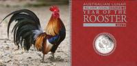 Image 1 for 2017 Australian Lunar Series II Year of the Rooster 3 Coin Proof Set