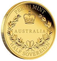 Image 1 for 2017 Australian Perth Mint Proof Gold Half Sovereign