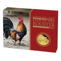Image 1 for 2017 Australian One Quarter oz Gold Proof Coin - Year of the Rooster