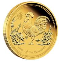 Image 3 for 2017 Australian One Quarter oz Gold Proof Coin - Year of the Rooster
