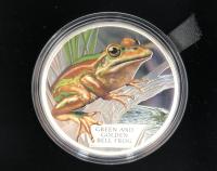 Image 3 for 2017 Tuvalu Endangered Series - Green and Golden Bell Frog