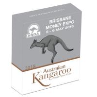 Image 1 for 2018 Half oz Silver Proof High Relief Coin - Australian Kangaroo (Brisbane Money Expo ANDA)