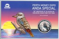 Image 1 for 2019 1oz Silver Coin - 100th Anniversary of the Australian Kookaburra Square Penny Privy Mark