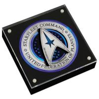 Image 1 for 2019 Star Trek Star Fleet Command Emblem 3oz Holey Dollar and Delta Coin Set