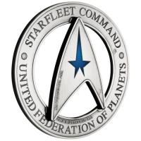 Image 2 for 2019 Star Trek Star Fleet Command Emblem 3oz Holey Dollar and Delta Coin Set