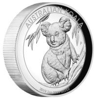 Image 3 for 2019 Australian Koala 1oz Silver Proof High Relief Coin