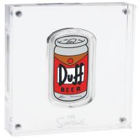 Image 1 for 2019 The Simpsons Duff Beer 1oz Coloured Silver Proof Coin